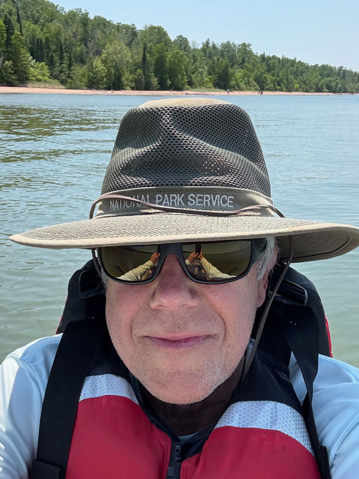 Neil Howk selfie on open water Neil Howk selfie on open water