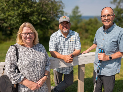NPS Director Chuck Sams with board member Dan and Liz Wilczeck - NPS Photo