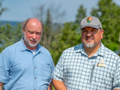 NPS Director Chuck Sams with Friends Executive Director Jeff Rennicke - NPS Photo